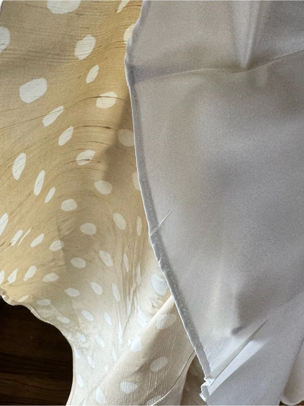 Rare Kate Spade „Melody“ Silk Polka Dot Fit & Flare Midi Dress Champagne/Gold
